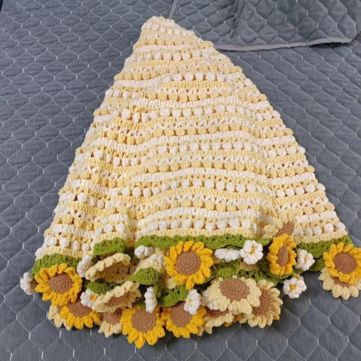 Sunflower&Daisy Blanket Crochet Pattern