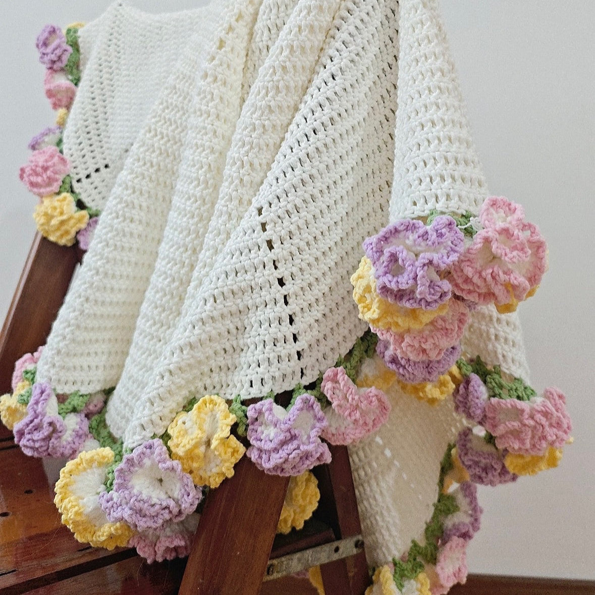 Whispers of Carnations Blanket Crochet Pattern