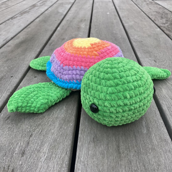 Turtle Match-Up – A Rainbow Memory Game Crochet Pattern