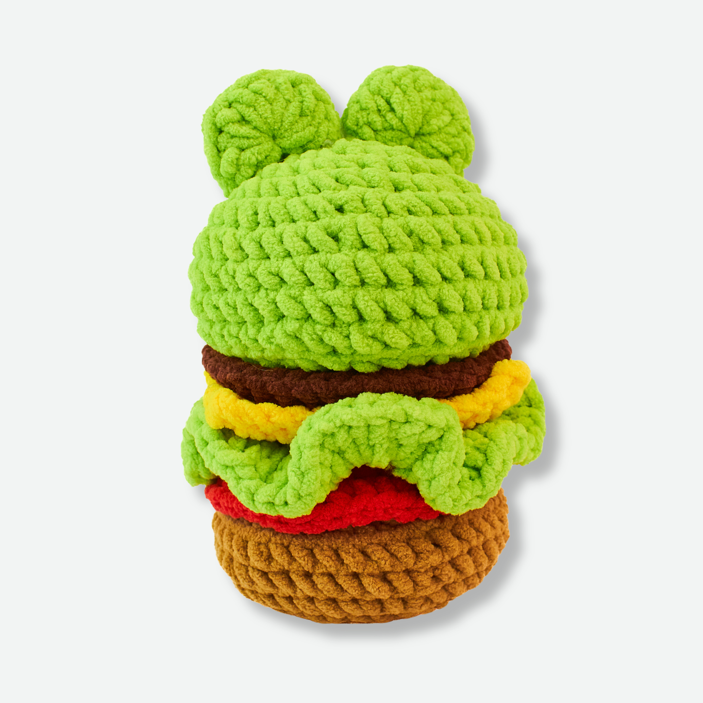 Cute Hamburger Frog Crochet Pattern