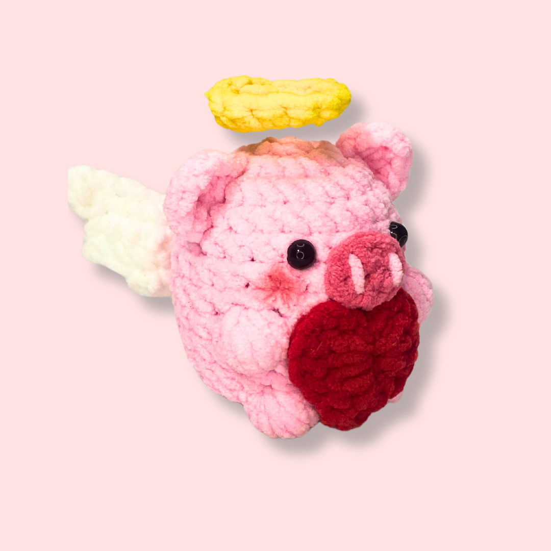 đ Cupid Piglet Crochet Pattern