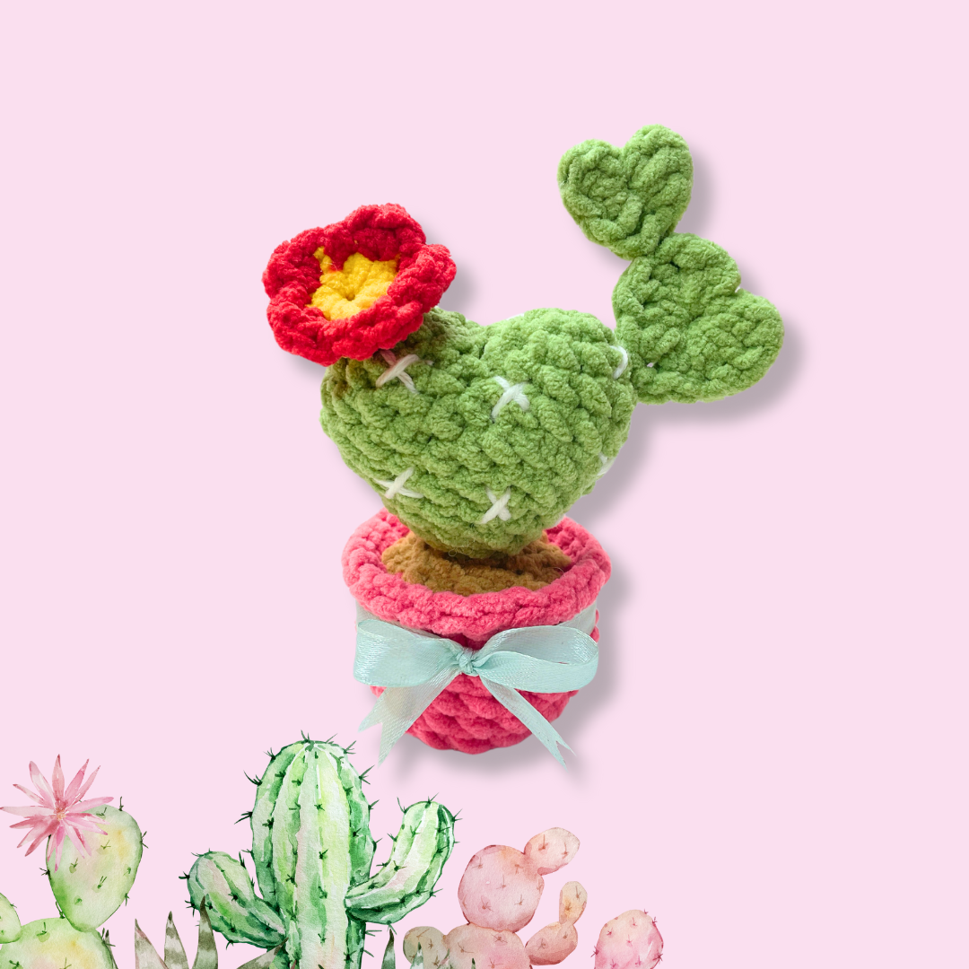 šµš HeartBloom Cactus Crochet Pattern