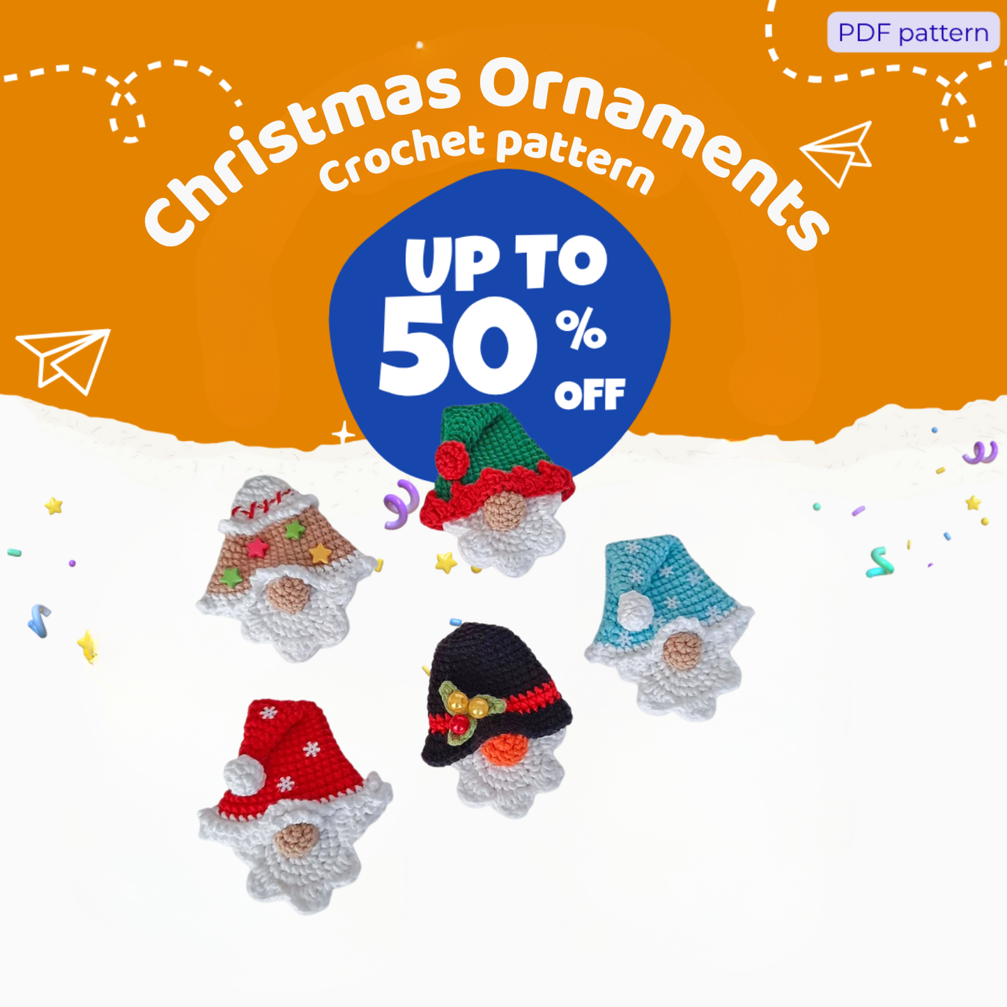 Christmas Ornaments Crochet Pattern