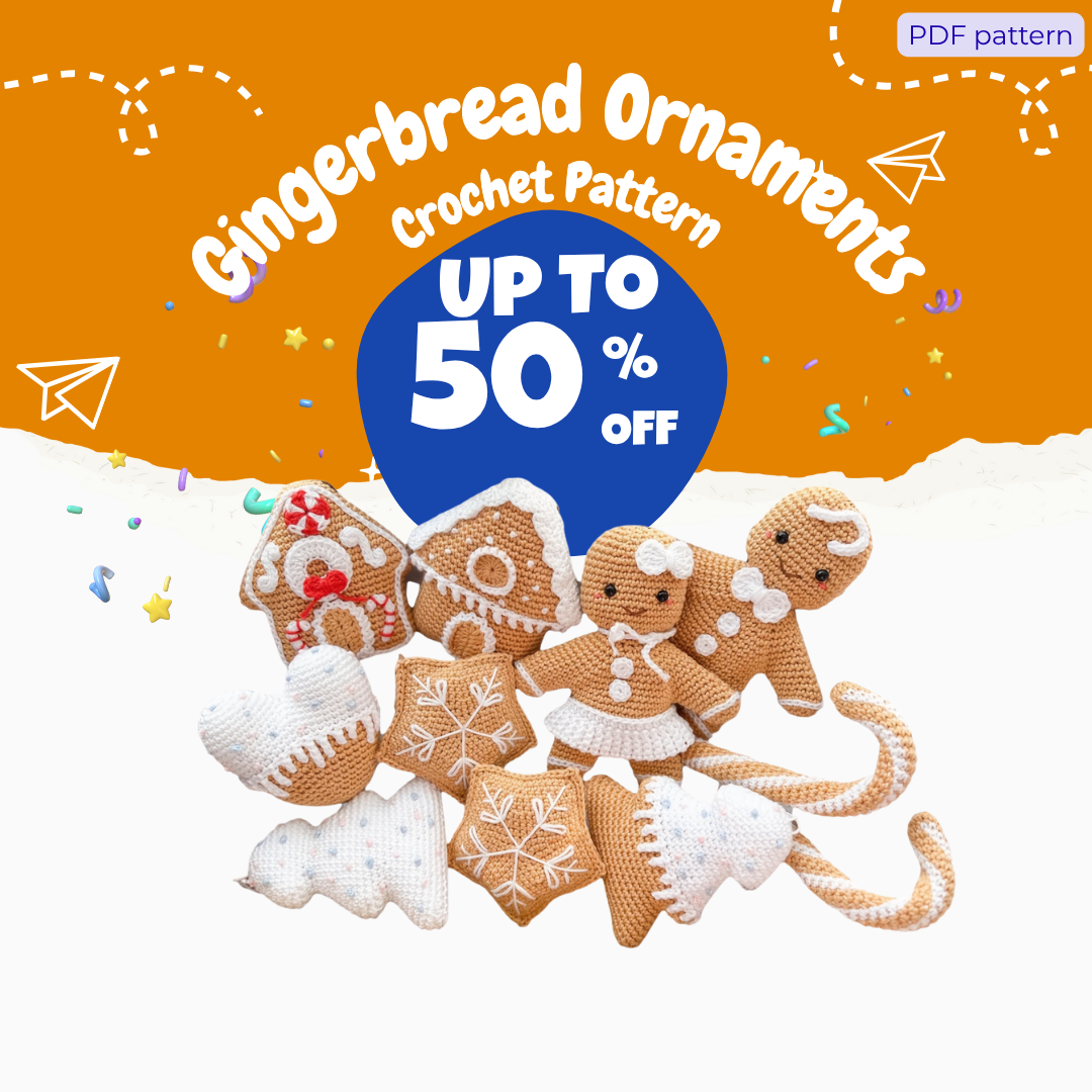Gingerbread Ornaments Crochet Pattern