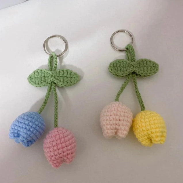 Tulip keychain Crochet Pattern