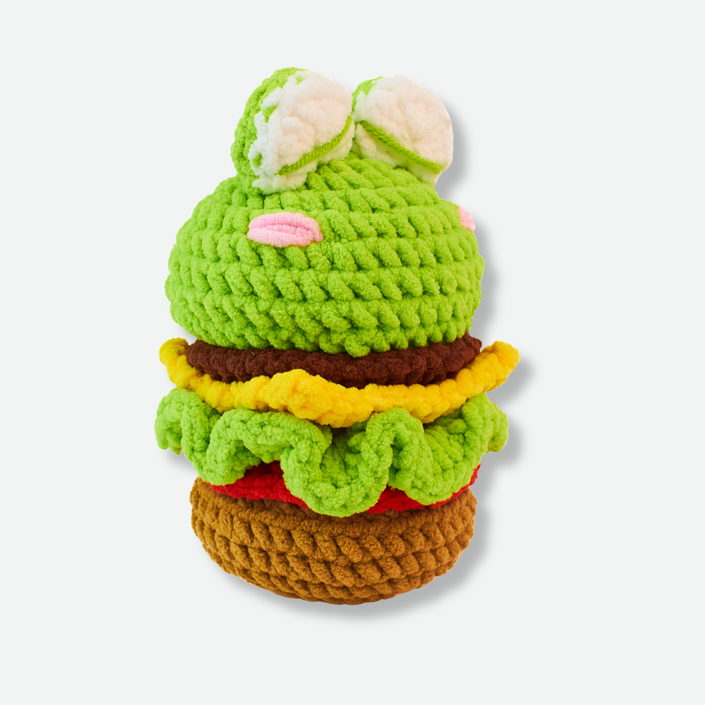 Cute Hamburger Frog Crochet Pattern