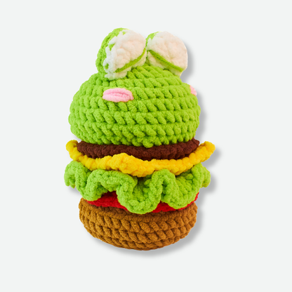 Cute Hamburger Frog Crochet Pattern