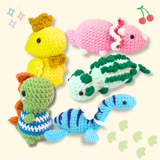 Dino's Secret Adventure Crochet Pattern