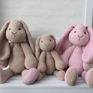 Biggie & Mini Bunnies Crochet Pattern