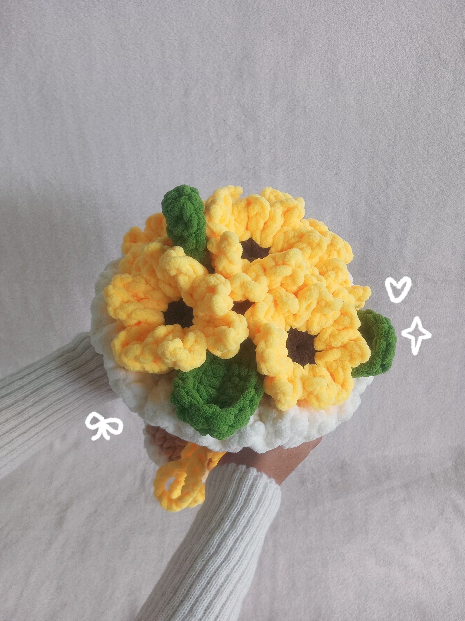Sunflower Chunky Bouquet Crochet Pattern