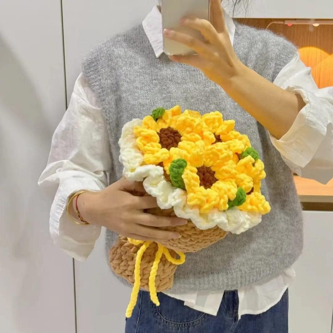 Sunflower Chunky Bouquet Crochet Pattern