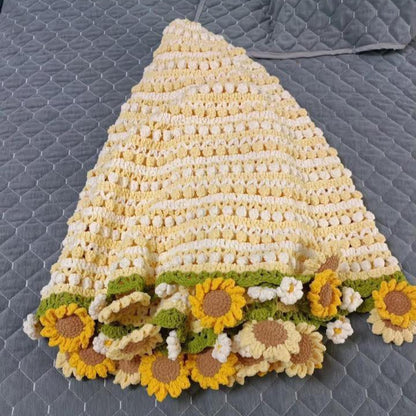 Sunflower&Daisy Blanket Crochet Pattern