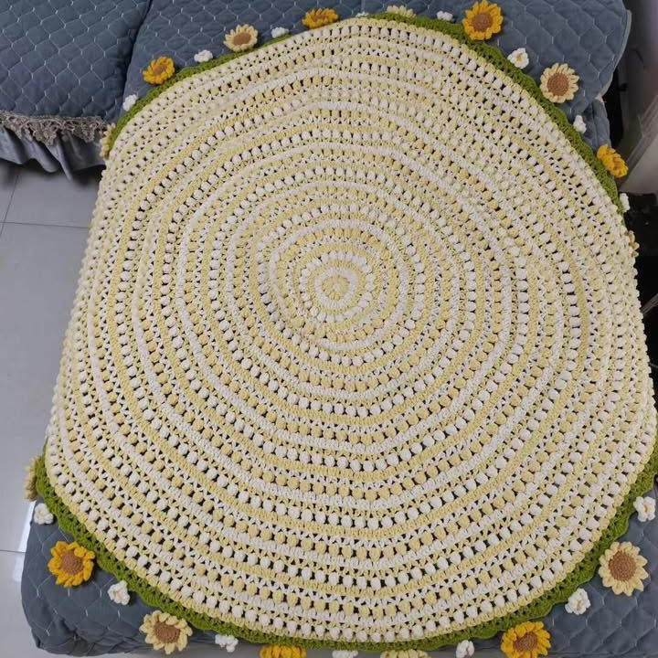 Sunflower&Daisy Blanket Crochet Pattern