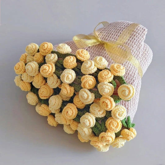 Sunny Rose Bouquet Blanket Crochet Pattern