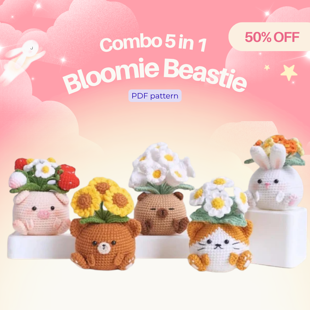 5-in-1 Bloomie Beastie Crochet Pattern