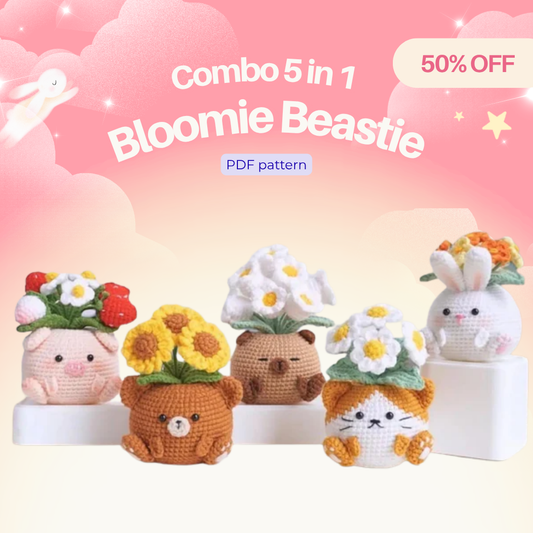 5-in-1 Bloomie Beastie Crochet Pattern
