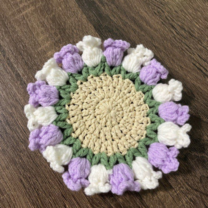 Bell Flower Coaster  Crochet Pattern