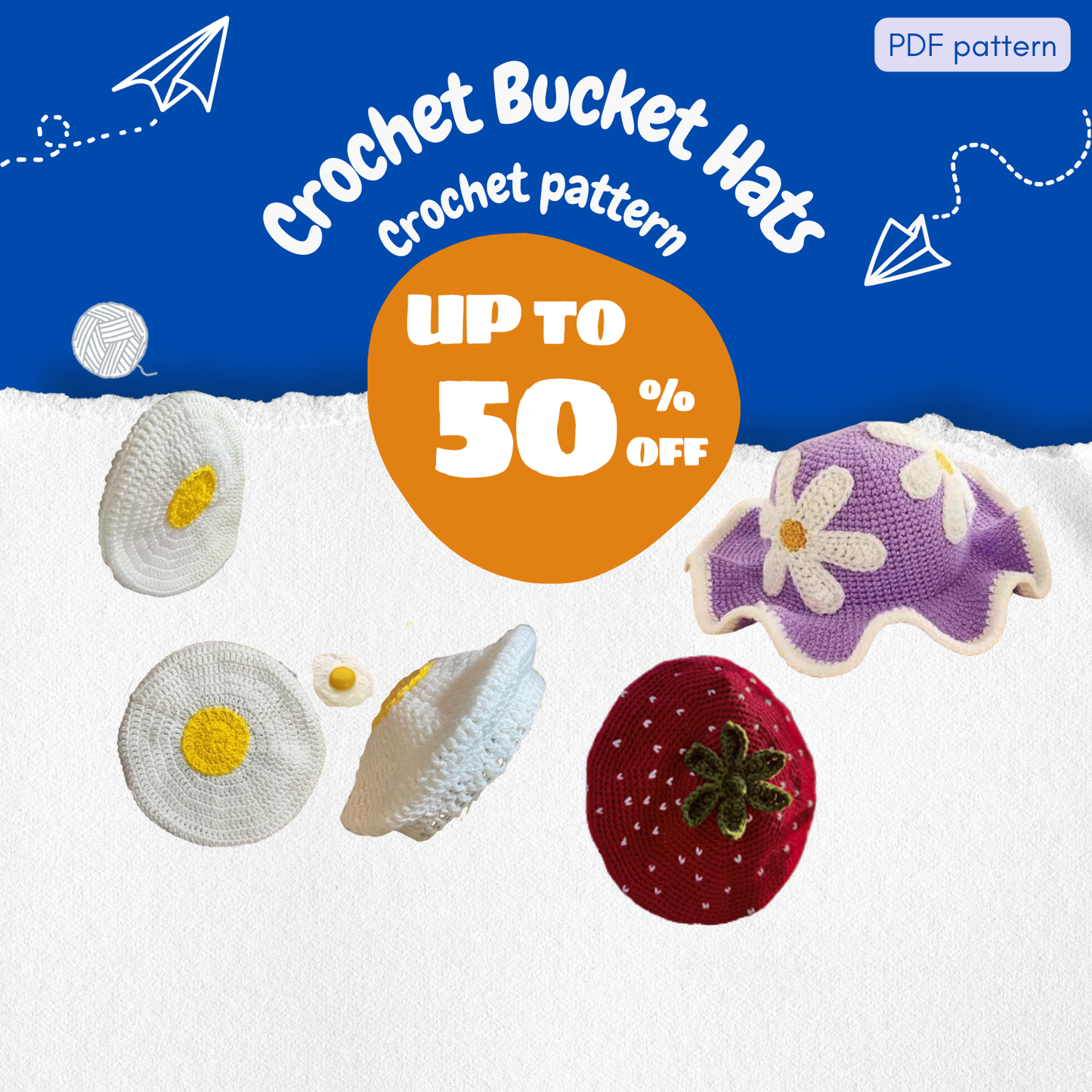 Bucket Hats Crochet Pattern