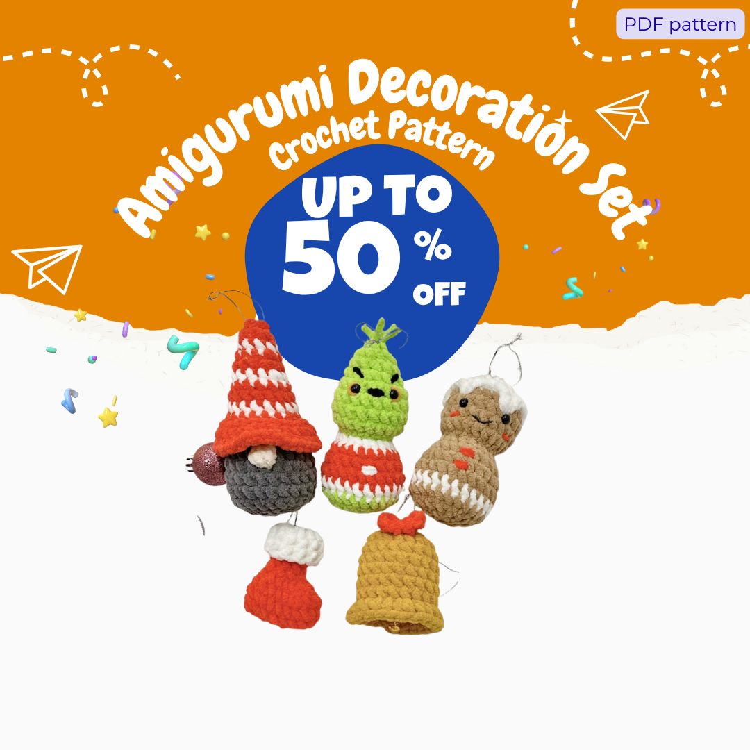 Amigurumi Decoration Set Crochet Pattern