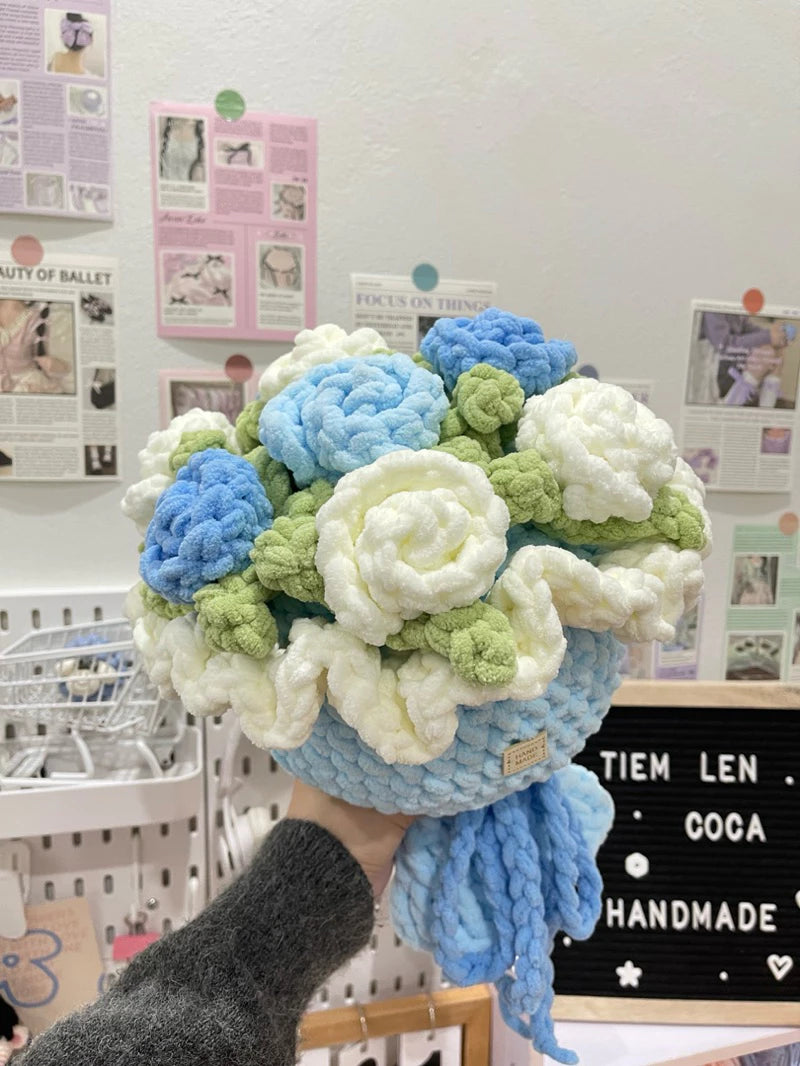 Chunky Rose Bouquet Crochet Pattern